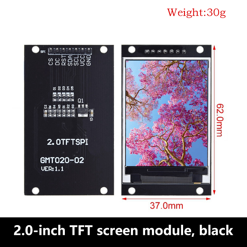 Tft Display 2.4 - 1.77/2.0/2.4/2.8 Inch SPI TFT LCD Screen