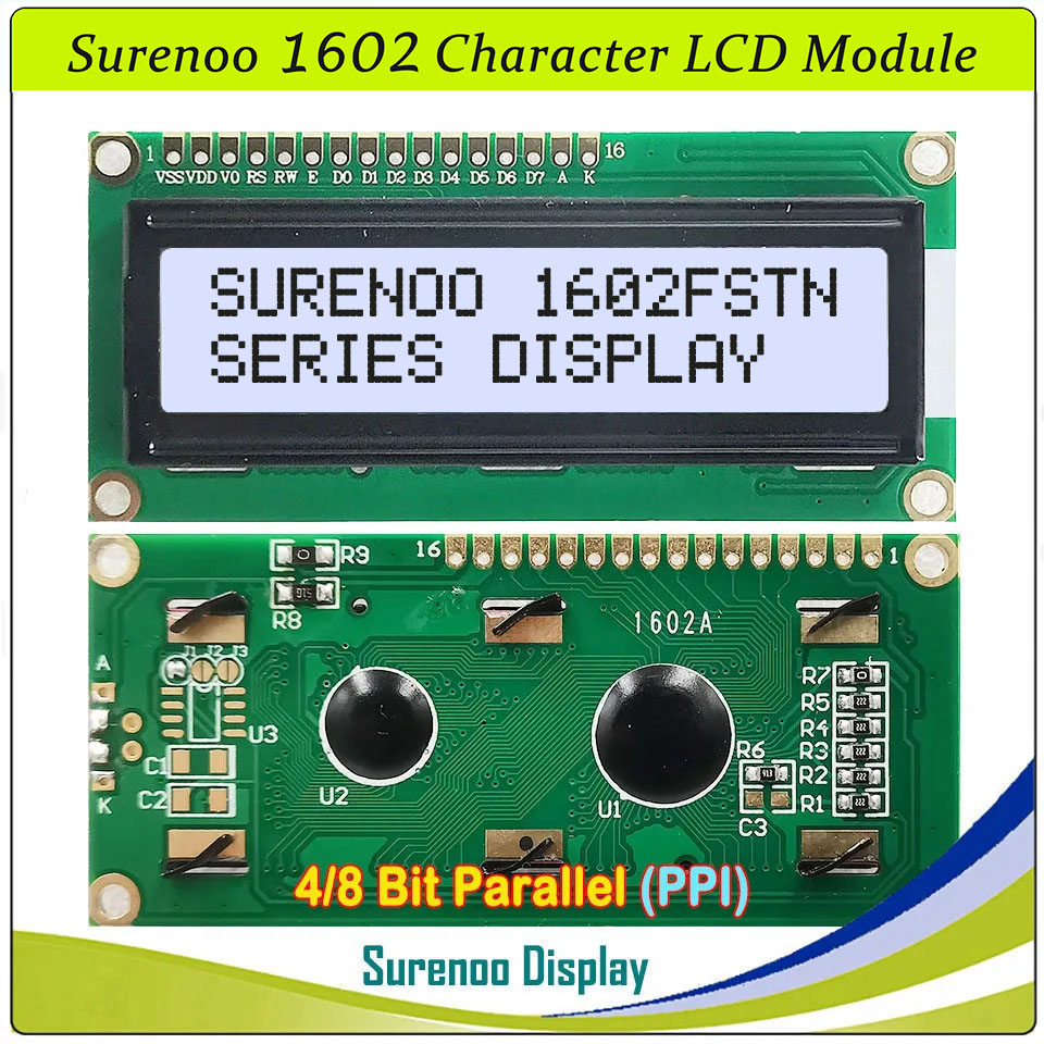 Surenoo 1602 16X2 162 5V 4-Bit - Lcd 1602 recension och pris