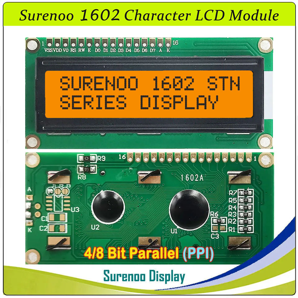 Surenoo 1602 16X2 162 5V 4-Bit - Lcd 1602 recension och pris