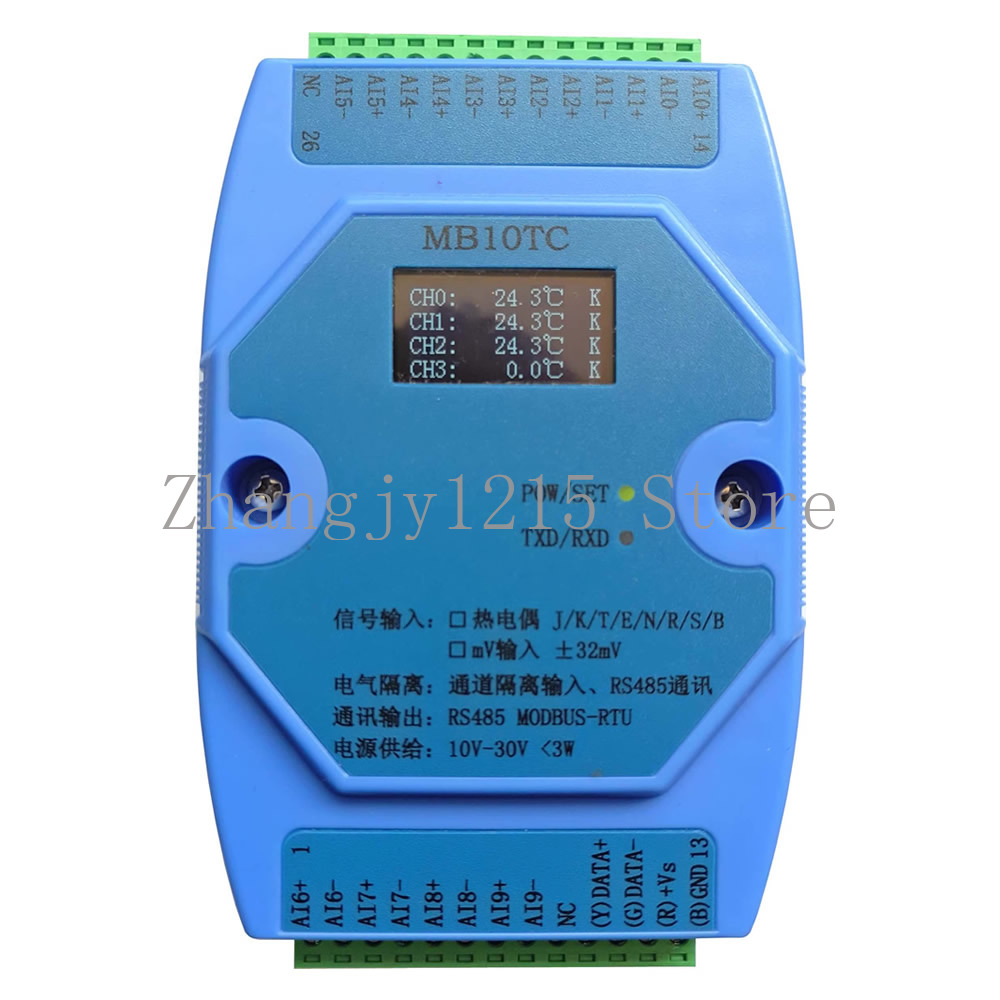 4/6/8/10 Channels Temperature  - Thermocouple Module K Type recension och pris