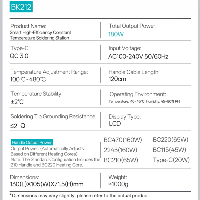 Bakon BK212 Smart Soldering St - Soldering Iron Temperature Probe recension och pris