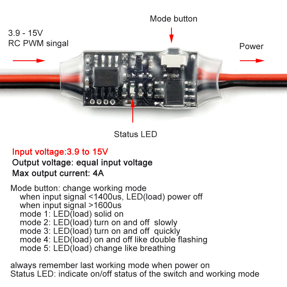 Multi-mode RC Remote Electroni - Relay Module 1 Channel recension och pris