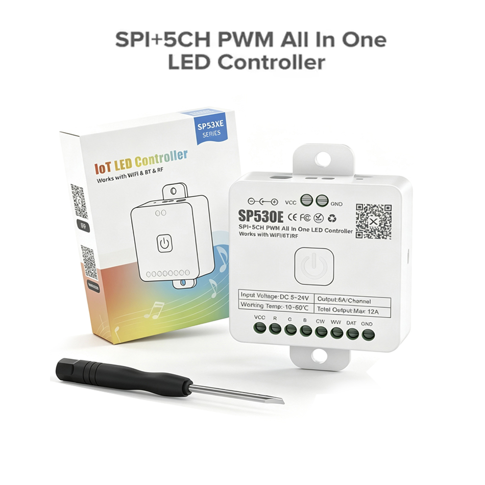 SP530E All In One LED Controll - Ws2812B Strip 5V recension och pris