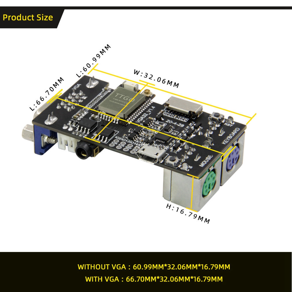 Hot sale FabGL VGA32 VGA ESP32 - Joystick Module recension och pris