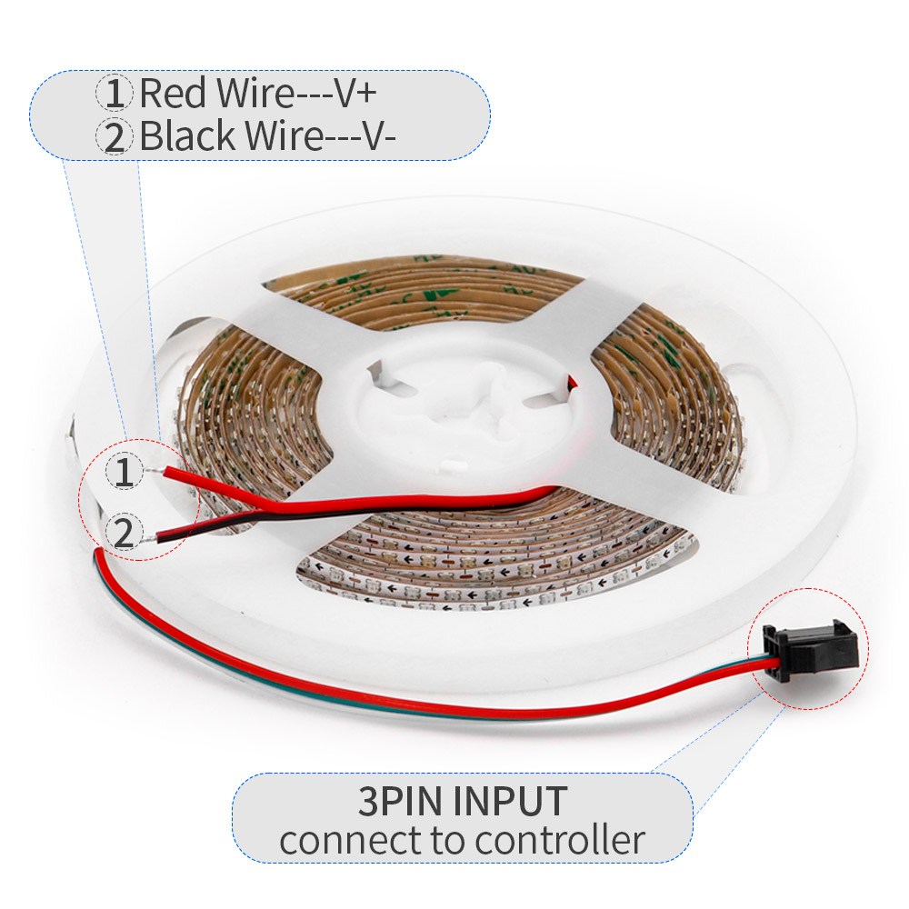 2.7mm WS2812B LED Strip Ultra  - Ws2812B Strip 5V recension och pris