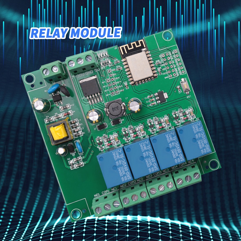 ESP8266 Wireless WIFI 4 Channe - Relay Module 4 Channel recension och pris