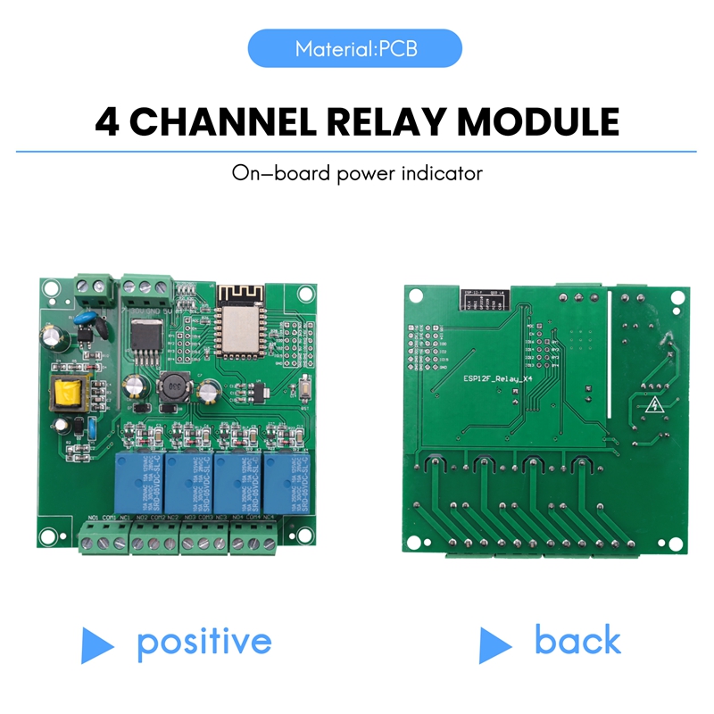 ESP8266 Wireless WIFI 4 Channe - Relay Module 4 Channel recension och pris