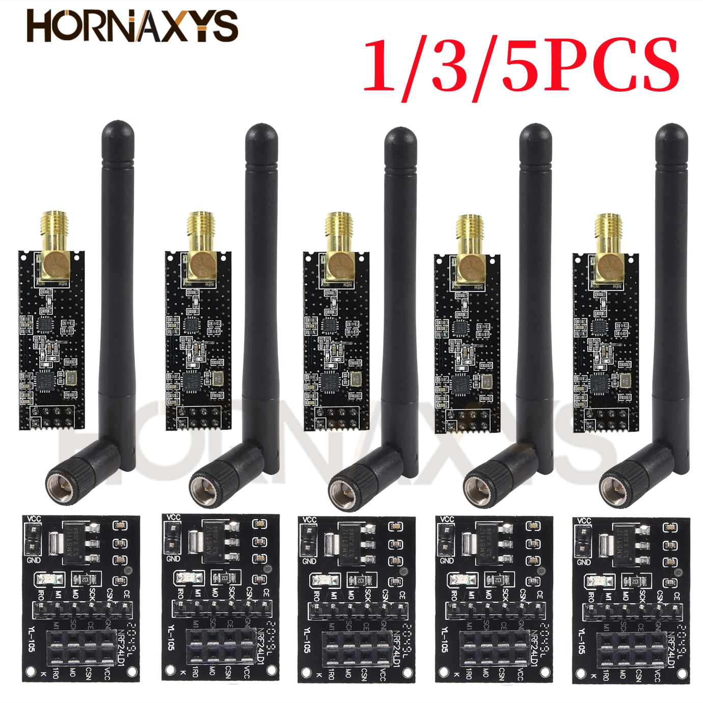 5 Uds NRF24L01 + PA + LNA Tran - Nrf24L01 recension och pris